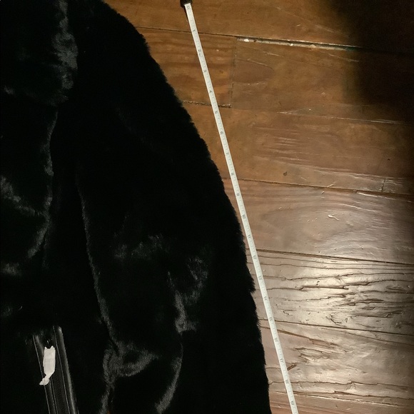 ❤️New❤️ G. by Giuliana Coat Black NEVER Wore faux fur coat - Picture 5 of 6